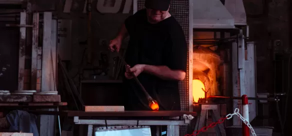 Oxicombustión de fibra de vidrio