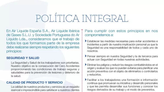 cartel politica integral