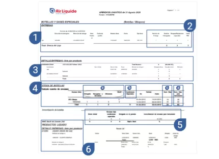 explicación factura - apéndice logístico