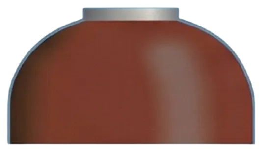 Ogiva marrón rojizo - Acetileno